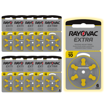 Rayovac Piles Extra 10 boites (60piles)